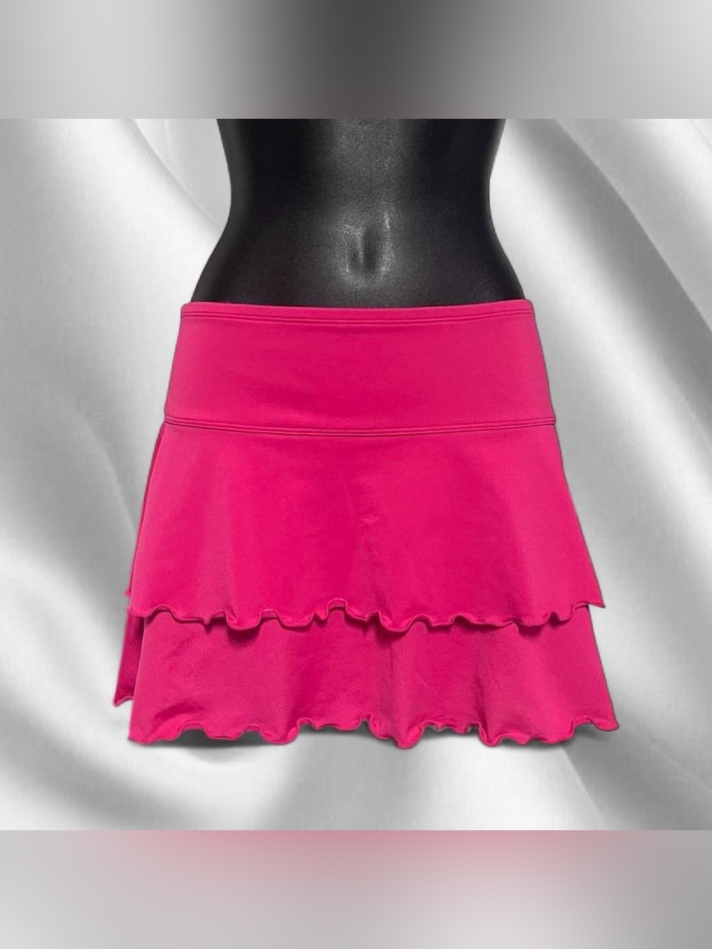Y2K Aqua Funky Frilly Skirt